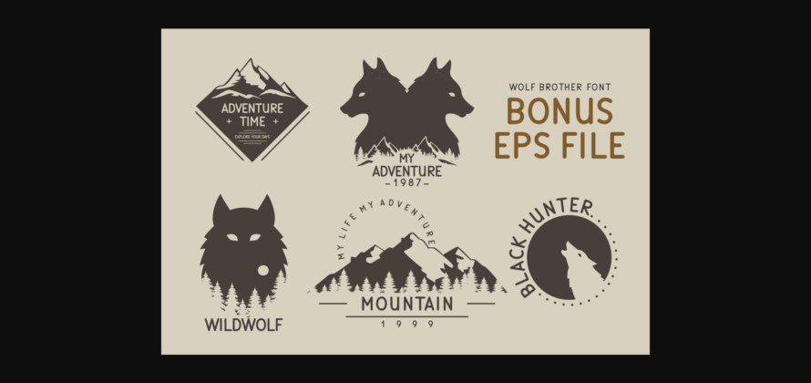 Wolf Brother Font Poster 7
