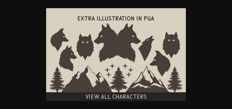 Wolf Brother Font Poster 8