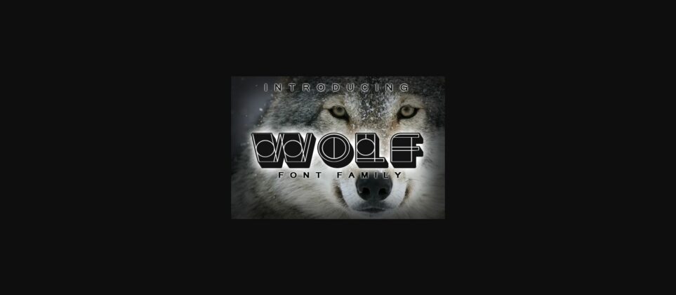 Wolf Font Poster 3