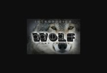 Wolf Font Poster 1