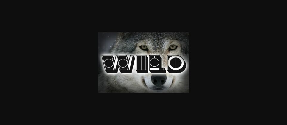 Wolf Font Poster 5