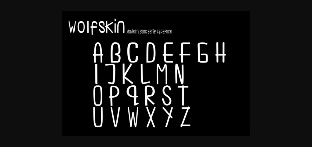 Wolfskin Font Poster 8