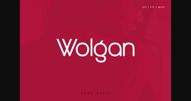 Wolgan Font Poster 3