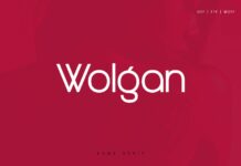 Wolgan Font Poster 1