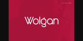 Wolgan Font Poster 1