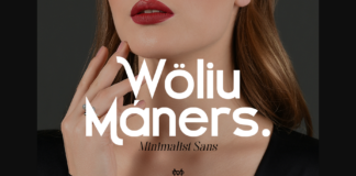 Woliu Maners Font Poster 1