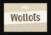 Wollots Font Poster 1