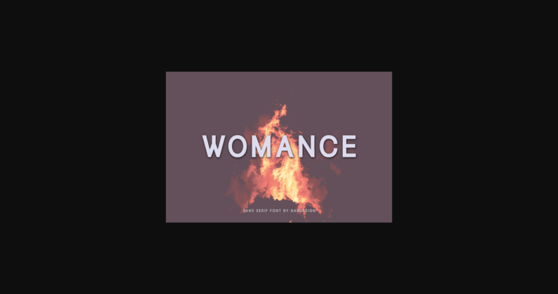 Womance Font Poster 3