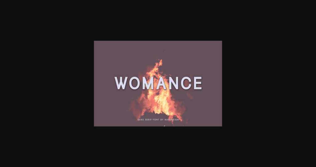 Womance Font Poster 1