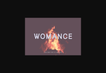 Womance Font Poster 1