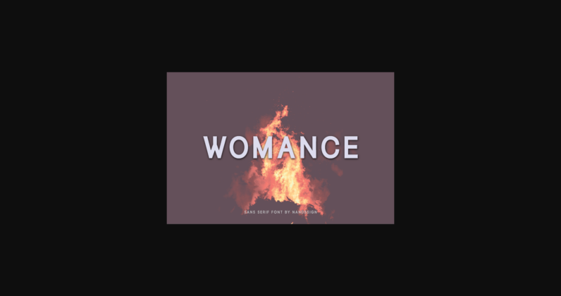 Womance Font Poster 1