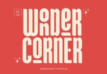 Wonder Corner Font Poster 1