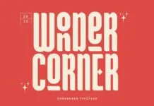 Wonder Corner Font Wonder Corner Font Poster 1