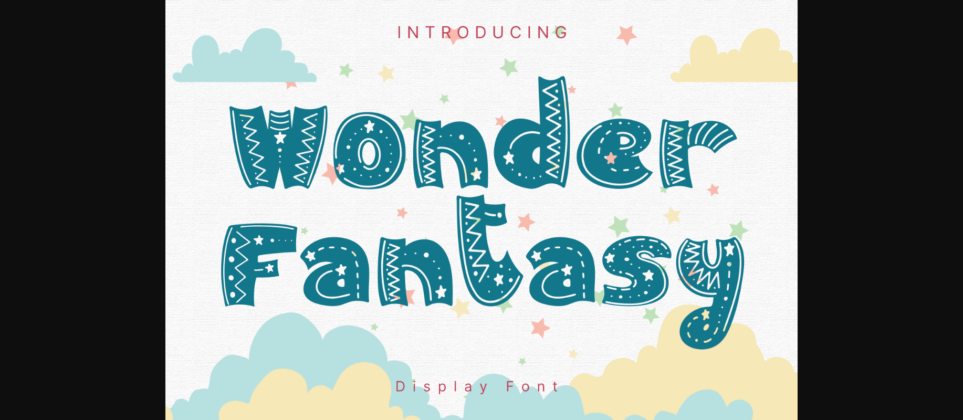 Wonder Fantasy Font Poster 3