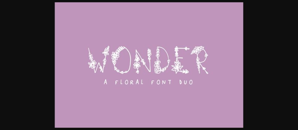 Wonder Font Poster 3