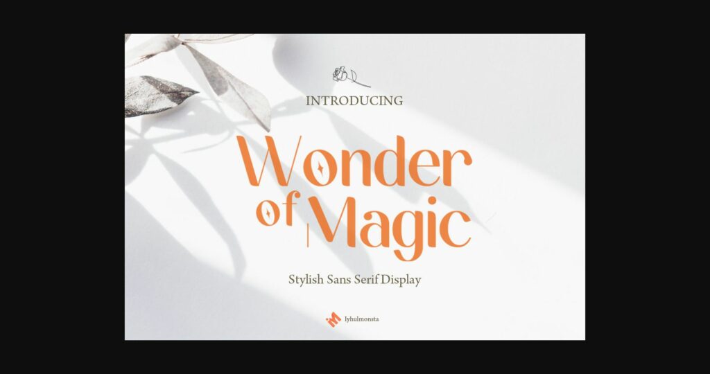 Wonder of Magic Font Poster 1