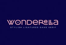 Wonderella Font Poster 1