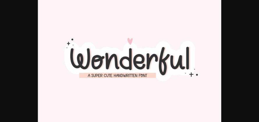 Wonderful Font Poster 1