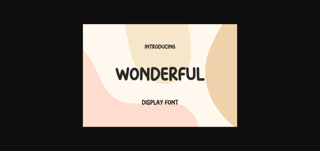 Wonderful Font Poster 3