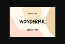 Wonderful Font Poster 1