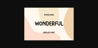 Wonderful Font Poster 1