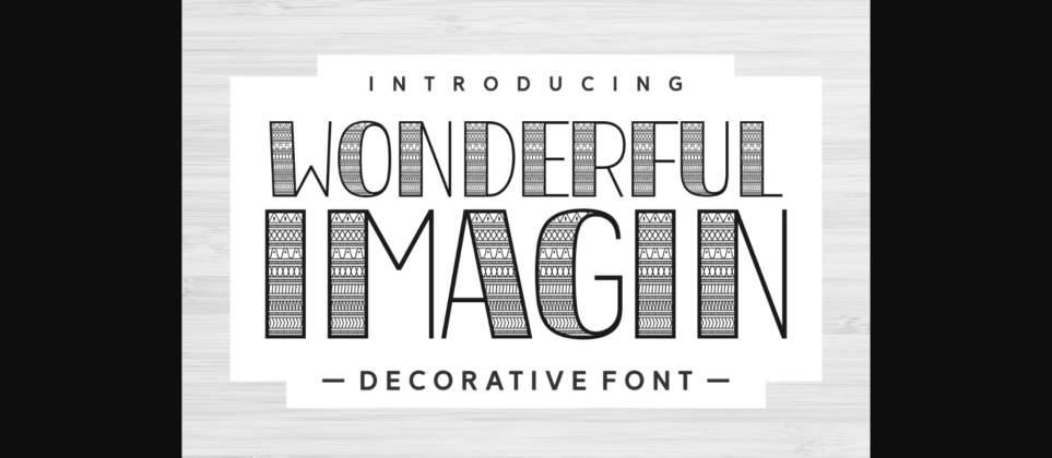 Wonderful Imagin Font Poster 1