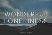 Wonderful Loneliness Font Poster 1