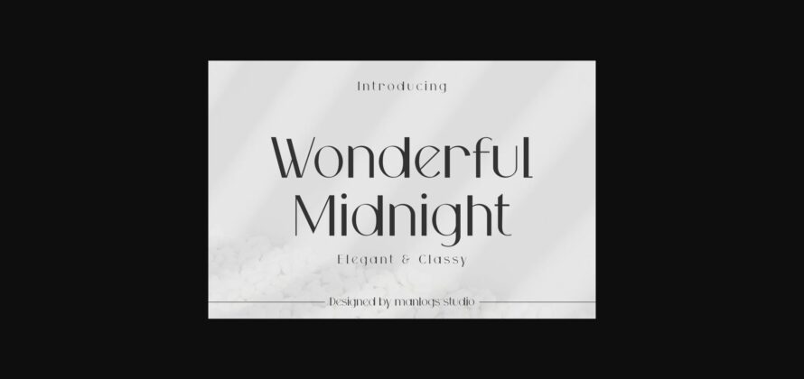 Wonderful Midnight Font Poster 3