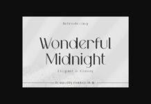 Wonderful Midnight Font Poster 1