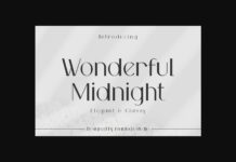 Wonderful Midnight Font Poster 1