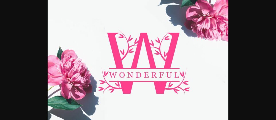 Wonderful Monogram Font Poster 1