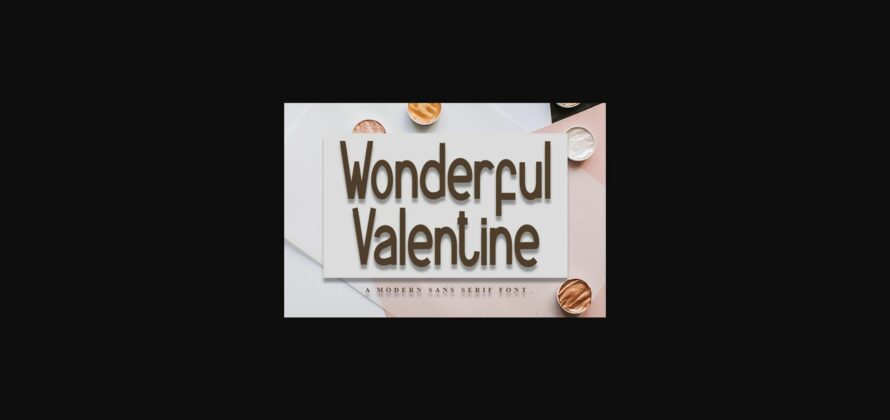 Wonderful Valentine Font Poster 3