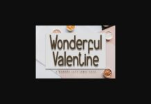 Wonderful Valentine Font Poster 1