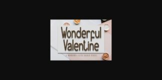 Wonderful Valentine Font Poster 1