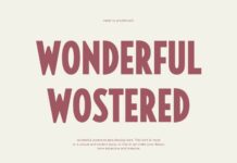 Wonderful Wostered Font Poster 1
