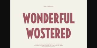 Wonderful Wostered Font Poster 1