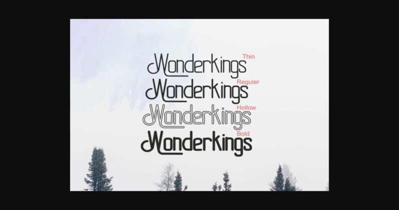 Wonderkings Font Poster 6