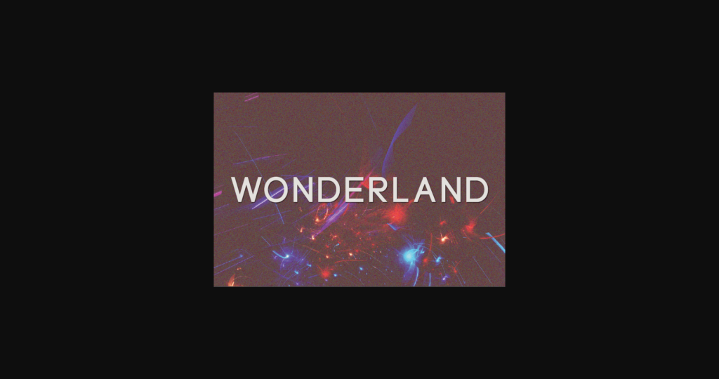 Wonderland Font Poster 3