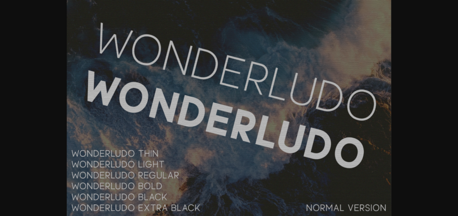 Wonderludo Font Poster 3
