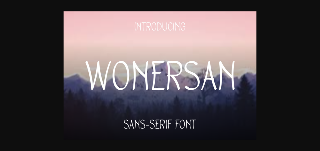 Wonersan Font Poster 3