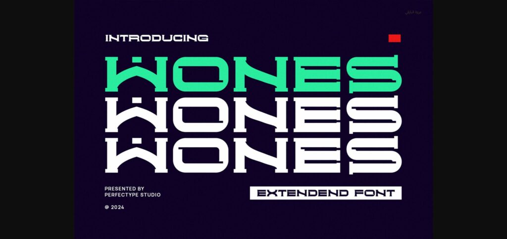 Wones Font Poster 3