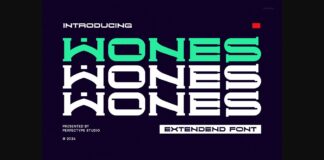 Wones Font Poster 1