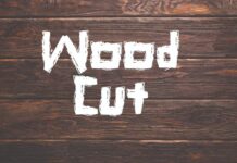 Wood Cut Font Poster 1