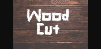 Wood Cut Font Poster 1