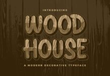 Wood House Font Poster 1