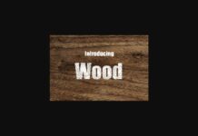 Wood Font Poster 1