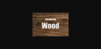 Wood Font Poster 1