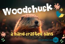 Woodchuck Font Poster 1