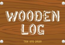 Wooden Log Font Poster 1