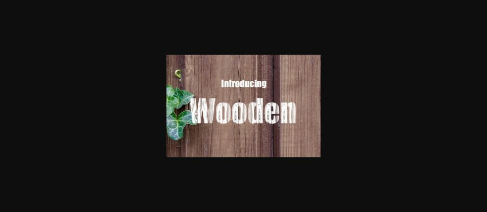 Wooden Font Poster 3